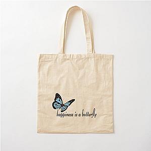 Happiness is a butterfly (Lana Del Rey Lyric) Cotton Tote Bag