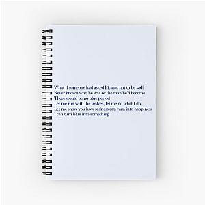 Beautiful- Lana del Rey Blue Banisters lyrics Spiral Notebook