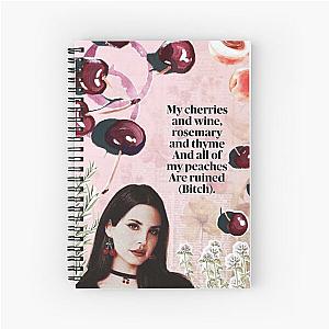 Cherry Lana del rey Spiral Notebook