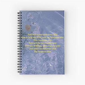 Lana del Rey - Blue Banisters lyrics sticker Spiral Notebook