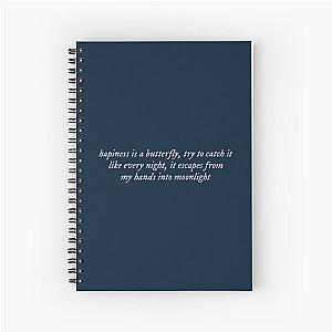 Happiness is a butterfly Lana del Rey lyrics Spiral Notebook