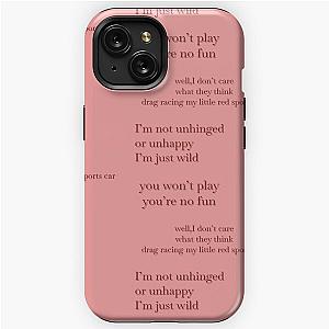 Chemtrails Over the Country Club lana del rey lyrics sticker pack iPhone Tough Case