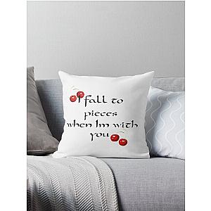 Lana Del Rey lyrics (Cherry) Throw Pillow