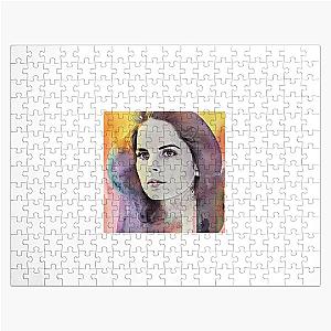 watercolors and  Lana Del Rey  Jigsaw Puzzle