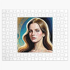 modern look at Lana Del Rey Jigsaw Puzzle