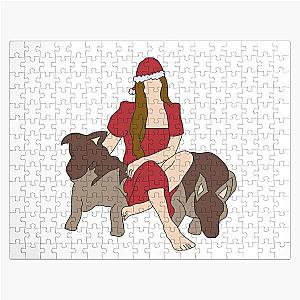 Lana Del Rey Christmas Banisters Jigsaw Puzzle