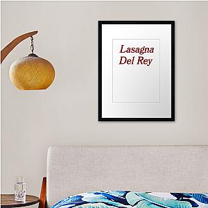 Lasagna Del Rey Framed print Premium Merch Store