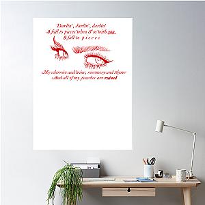 Lana Del Rey Cherry Lyrics Poster Premium Merch Store