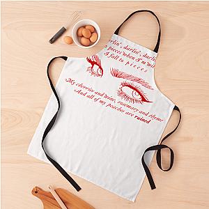 Lana Del Rey Cherry Lyrics Apron Premium Merch Store