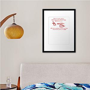 Lana Del Rey Cherry Lyrics Framed print Premium Merch Store