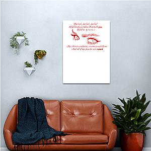 Lana Del Rey Cherry Lyrics Canvas Print Premium Merch Store