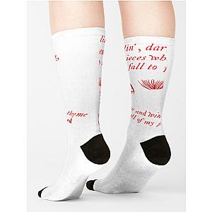 Lana Del Rey Cherry Lyrics Sock Premium Merch Store