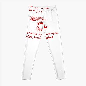 Lana Del Rey Cherry Lyrics Legging Premium Merch Store