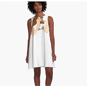 Lana Del Rey Comic Book Style A-Line Dress Premium Merch Store