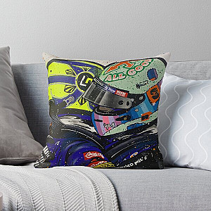 McLaren, Monza 2021, Lando Norris &amp; Daniel Ricciardo - Graffiti Paiting by DRAutoArt Throw Pillow RB1210