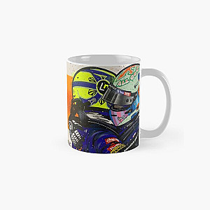 McLaren, Monza 2021, Lando Norris &amp; Daniel Ricciardo - Graffiti Paiting by DRAutoArt Classic Mug RB1210