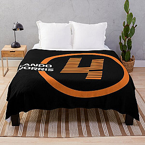 F1 Lando Norris 4 Throw Blanket RB1210