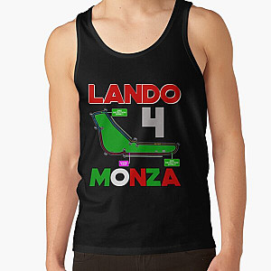 Lando Norris formula one F1 driver Monza Circuit 2023 Fan Art, besties Lando Norris, George Russell, Charles Leclerc Tank Top RB1210