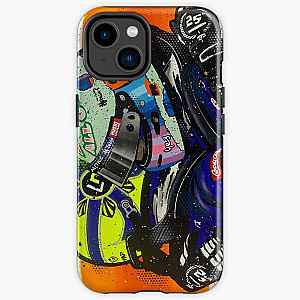 McLaren, Monza 2021, Lando Norris &amp; Daniel Ricciardo - Graffiti Paiting by DRAutoArt iPhone Tough Case RB1210