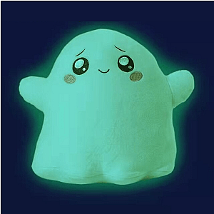 28cm White Ghosty Lankybox Glow In The Dark Plush