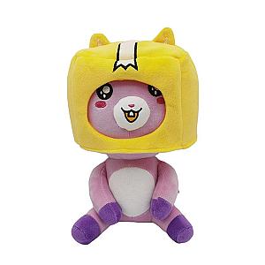 25cm Purple Yellow Foxy Sitting Lankybox Plush