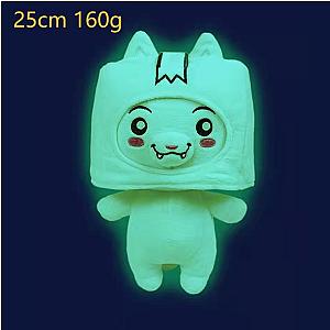 25cm White Foxy Lankybox Glow In The Dark Plush