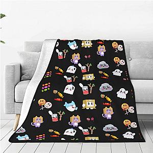 Lankybox Character Foxy Boxy Rocky Blankets for Bedding Office