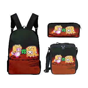 LankyBox Cartoon Fashion Classic Cool 3D Print 3pcs/Set Pupil School Bags