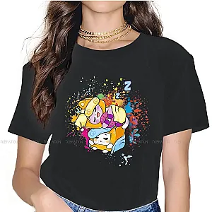 Lanky Box Boxy Foxy Cute 3D Sleep Female Clothing T-shirts