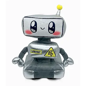 35cm Grey Lankybot Lankybox Robot Cartoon Soft Stuffed Toys Plush