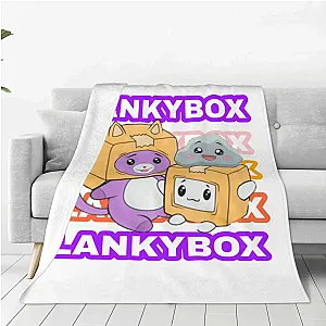 Cartoon Lankybox Cute Rocky Foxy Boxy Blanket