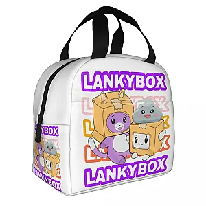 Cartoon Lankybox Foxy Boxy Rocky Insulated Lunch Bag