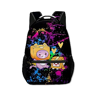 LankyBox Cartoon Boxy Foxy Printing Schoolbag