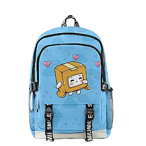 LankyBox Boxy Foxy Cartoon Print Large-capacity Backpack