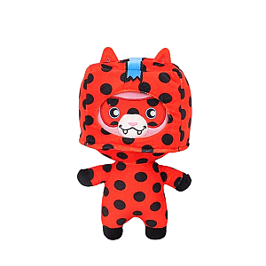 20cm Red Foxy Suit Mask Dots Stuffed Toy Plush