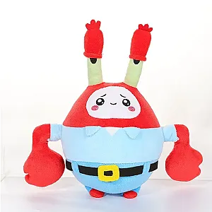 30cm Red Blue Mr Krabs Lankybox Stuffed Toy Plush