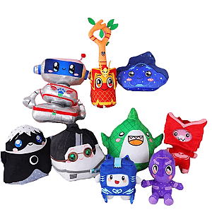 20-30cm Set 9pcs Pajama Hero Lanky Box Stuffed Toy Plush