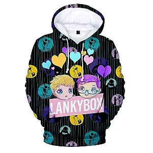 Lankybox Cartoon 3D Print Fashion Cartoon Autumn Hooded Coats Hoodies