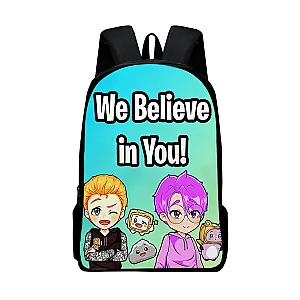 LankyBox Cartoon Characters We Believe In You Adam Justin Print Schoolbag