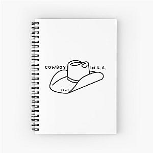 Lany Cowboy in LA Hat Spiral Notebook