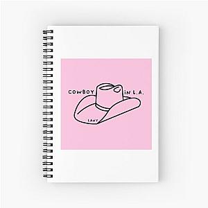 LANY Cowboy in LA Hat Pink Spiral Notebook