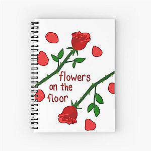 flowers on the floor, the band Lany illustration  Spiral Notebook