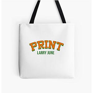 Larry June Merch Larry June Organic Logo All Over Print Tote Bag RB0208