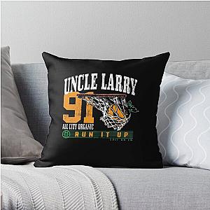 Larry June Merch Uncle Larry 91 All City Organic Run It Up Throw Pillow RB0208