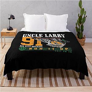 Larry June Merch Uncle Larry 91 All City Organic Run It Up Throw Blanket RB0208