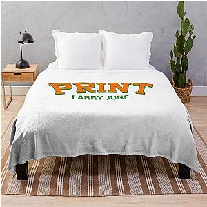 Larry June Merch Larry June Organic Logo Throw Blanket RB0208