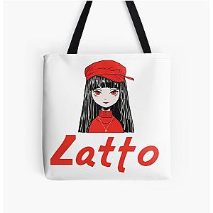 Red Latto Girl Design All Print Tote Bag