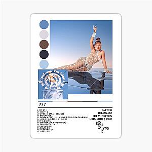 Latto 777 Poster Sticker