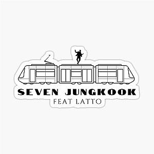 Seven of BTS Feat Latto Train Sticker