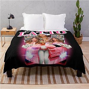 Big Latto Pinky Girl Boot Throw Blanket